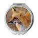 Mirror makeup mirror animal close up fox pocket mirror portable mirror