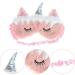 AUXSOUL Unicorn Kids Sleep Mask 4 Pieces Cartoon Animal Plush Sleep Eye Cover Cute Eye Cover for Sleeping Soft Unicorn Horn Cover for Girls Women Kids - Buy Online on GoSupps.com