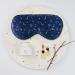 100% Silk Sleep Mask with Adjustable Strap - Golden Starrysky Blue - Buy Online on GoSupps.com