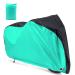 Roctee Bicycle Cover Waterproof Wind Rain Snow Proof Outdoor Mountain Bike Road Travel Bike Cycle Covers with Storage Bag, 78.7''(L) * 27.6''(W) * 43.3''(H) for XL Size (Black & Aqua Green)