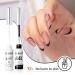Nail Art Gel Liner Set - Black & White Design Polish Paint - 2Pcs 8ml Soak Off Curing Gel Polish with Thin Brush - DIY Home Salon French Manicure - Buy Online on GoSupps.com