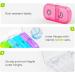 AUVON XL Weekly Pill Organizer - 2 Times a Day Easy Fill AM PM Pill Box 7 Day Portable Travel Case for Vitamins & Supplements - Rainbow Colors - Buy Online on GoSupps.com