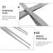 Buy Angoily 8 Pcs Tweezers Set - Stainless Steel Jigsaw Round Head Tissue Pliers - 30x1.5cm - International Shipping - Buy Online on GoSupps.com