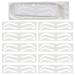 Disposable Eyebrow Design Stencil Eyebrow Tint Airbrush Auxiliary Sticker for Brows Shaping with Single Eyebrows Type Option (1 Bag - A type - 10 Pairs)