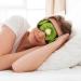 Kiwi Slice Print Unisex Sleep Eye Mask - Soft Comfort Eye Shade for Travel Yoga & Shift Work - Black - Buy Online on GoSupps.com