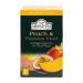 Ahmad Tea Peach & Passion Fruit Black Tea | Black Tea - 20 Teabag Sachets Peach & Passion Fruit 20 Count (Pack of 1)