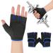 Demeras Outdoor Anti Slip Breathable Training Fitness Gloves Unisex Outdoor Weight Lifting Gloves Durable for Sports Fitness(Blue Black ) Blue black M