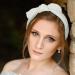 White Bowknot Headband with Pearls - Prom & Wedding Hair Accessory - Buy Online on GoSupps.com