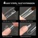 GAOY Dual Nail Forms for Poly Gel - 120 Pcs Clear Extension Tips | 12 Sizes Nail Art DIY - Buy Online on GoSupps.com