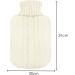 Creme Knitted Hot Water Bottle Cover - Winter Insulator & Accessories - Ideal Gift for Her | Xmas, Mother's Day, Valentine's Day - Buy Online on GoSupps.com