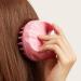 Buy Red & Yellow Silicone Scalp Massager Brush - Shampoo & Hair Spa Comb for Slimming Massage | International Shipping Available - Buy Online on GoSupps.com