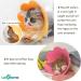Lanyihome Cat Recovery Collar - Adjustable Cute Flower Neck Elizabethan Collars for Cats, Kittens, Puppies, Rabbits - Pack of 2 (Small Yellow+Pink) - Buy Online on GoSupps.com