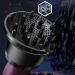 Adjustable Universal Hair Diffuser Nozzle for Curly, Thick, and Natural Hair - Black - Buy Online on GoSupps.com