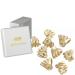 HAARallerliebst hair clips (9 pieces | gold shimmering | 2.4 cm) including box for storage