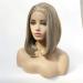 Short Straight Front Lace Wig for Women - Soft Chemical Fiber Hair with Adjustable Buckle - International Shipping Available - Buy Online on GoSupps.com