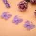 24pcs Purple Christmas Butterfly Ornaments - Glitter Mesh Wire Decor for Wedding Party, Clothing, Wall & Tree DIY Supplies - Buy Online on GoSupps.com