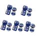 Healeved case contact lens solution bottle 10 pieces color make-up container made of plastic organizer box plastic container-case case cosmetic holder for travel blue simple tweezers 7.5x7.5cmx5pcs bluex5stk