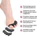 Toe Aligner Perfect Toes Natural Toe Aligner Toe Separators Bunion Correctors Suitable For Men And Women Bunion Pads Black - Buy Online on GoSupps.com