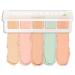 FOCALLURE Color Correcting Concealer Palette - 5 Colors Corrector Palette - Cream Camouflage Contour Palette - Face Contouring Highlighter Pallet - Conceals Dark Circles Blemishes Redness
