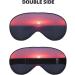 Bright Moon at Sea Double-Sided Eye Mask - Soft Light Blocking Hippie Print for Enhanced Sleep Quality | International Shipping Available - Buy Online on GoSupps.com