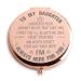 Java Wood Daughter Wedding Bride Gifts from Mom Dad Rose Gold Travel Makeup Mirror Daughter Day Gift to My Daughter Birthday Graduation Christmas Farewell Present Gifts for Daughter on Wedding Day