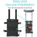 Vive Crutch Pouch Bag with Foam Hand Grip Pads - Lightweight Ergonomic Tote for Broken Leg Crutches - Storage Pockets, Black - Buy Online on GoSupps.com