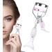 Small Eyelash Curler - Small Eyelash Curler in Fish Tail Shape - Ergonomic Portable Makeup Supplies Beautiful Eyelash Tools for Girls Women Females Ladies A4 Chrome Plated With Pink Comb Pink Mermaid Hand - Buy Online on GoSupps.com