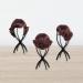 2 Pack Portable Wig Holder Stands - Foldable Short Wig Display for Easy Storage - Black Plastic - Buy Online on GoSupps.com