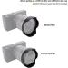Reversible Lens Hood for Canon EF-M 11-22mm F4-5.6 is STM Lens | Compatible with EOS M6 Mark II, M200, M100, M50 | Replacement for Canon EW-60E - Buy Online on GoSupps.com