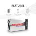 Tenergy 9V 600mAh Li-ion Rechargeable Batteries - 10 Pack for Worldwide Shipping | Eco-Friendly Power Solution - Buy Online on GoSupps.com
