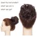 Reddish Brown Updo Ponytail Hair Extensions - Curly Wavy Scrunchies for Women | 35g Messy Hair Bun Hairpiece - Buy Online on GoSupps.com