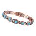 Kerdynelle Azurvibe Women's Magnetic Copper Bracelet Solid Copper Turquoise