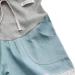 Maternity Denim Shorts - Elastic & Breathable for Summer - M Lace Light Blue - Pregnant Women - Buy Online on GoSupps.com