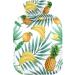 Naanle Palm Leaf Banana Pineapple Bottle | 1L Transparent Hot Water Bottle for Pain Relief & Therapy | Ideal for Bed Hand & Feet Warmth - Buy Online on GoSupps.com