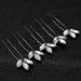 Casdre Crystal Bride Wedding Hair Pins - Bridal Hair Accessories for Women and Girls (Pack of 5) - Silver - Buy Online on GoSupps.com