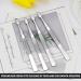 LNQ LUNIQI Stamp Tweezers Set 4 Pieces Stainless Steel Stamp Tweezers Flat Philately Tweezers Stamp Collector Tools Silver - Buy Online on GoSupps.com