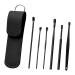 VEFSU 6 Pieces Ear Canal Cleaning Set Ear Wax Cleaning Tools Set Spiral Design Stainless Steel Ear Picks Spiral Earwax Remover