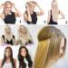 Wire in Hair Extensions No Clip in Curly Wavy Hairpieces Invisible Natural Hair Extension 20" - Dark Brown - Buy Online on GoSupps.com