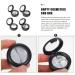 FRCOLOR 6pcs Eye Shadow Box Black Eyeshadow Cosmetic Sample Cases Cosmetic Holders Organizer Travel Filling - Buy Online on GoSupps.com