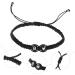 CALLARON 3pcs Black and Bracelet Matching Bracelets Initial Bracelet Heart Bracelet for Couples Beads for Friendship Bracelets The Letter Is Acrylic Black Rope Miss Manual - Buy Online on GoSupps.com