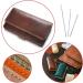 Mayboos Wooden Needle Case with Leather Stitching Needles - Sewing Needle Storage for Hand Crafts & Knitting - Buy Online on GoSupps.com