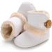 EDOTON Baby Warm Booties | Soft Non-slip Sole Toddler Snow Boots 0-6 Months | White - Buy Online on GoSupps.com