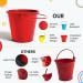 BIXUEJ Small Metal Buckets with Handle 6 Pcs - 20 Fl Oz Capacity Fit for D Cor Organizing & Decorating Playrooms Easy to Use - Buy Online on GoSupps.com