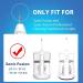 5 Count Compact Replacement Brush Heads with Covers for Flossing Toothbrush - Black | Pack of 1 - Buy Online on GoSupps.com
