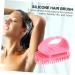 Iwowhero 2 Piece Hairbrush Set - ABS Scalp Washer & Massage Brush - Pink Shampoo Scalp Cleaner Device for Adults - 10.5x7x5.5cm - Buy Online on GoSupps.com