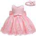 Baby Girls Princess Lace Party Dress with Headwear - Light Pink 18-24 Months - Buy Online on GoSupps.com
