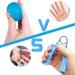 Dairf Hand Trainer & Finger Trainer Kit - Egg-Shaped Grip Balls (3 PCs) + Finger Trainer for Hand Strengthening Pressure Relief & Rehabilitation | International Shipping Available - Buy Online on GoSupps.com