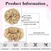 Messy Bun Hair Extensions - Rubber Band Hair Part for Large Buns | Synthetic Ponytail (27H613 Strawberry Blonde & Blonde Bleach) - Buy Online on GoSupps.com