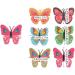xbiez Vibrant Butterfly Hair Clip for Teens Girl Fashion Fabric Hairclip Side Bangs Bobby Pin Snap Clip Elegant Hair Ornament Red - Buy Online on GoSupps.com