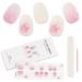 Kalolary 20PCS Gel Nail Polish Strips Nail Gel Art Sticker Full Nail Wraps Decals with Nail File and Stick for Women Girls Nail Art Decor (UV/LED Lamp Required) (F)